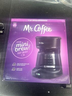 Mr. Coffee 5-Cup Mini Brew Coffee Maker - black